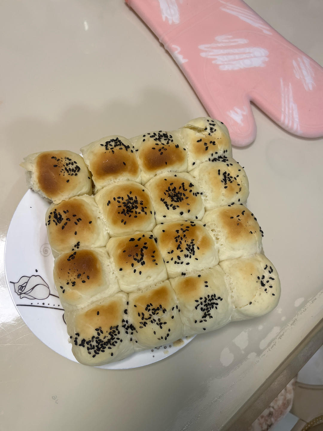 云朵牛奶小面包（无油低糖）❗️免揉面免手套膜❗️
