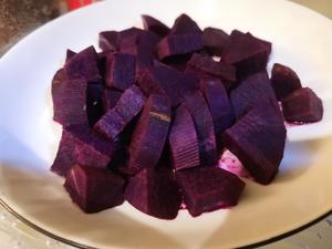 流心爆浆紫薯芝士球，挑战你的味蕾。的做法 步骤3