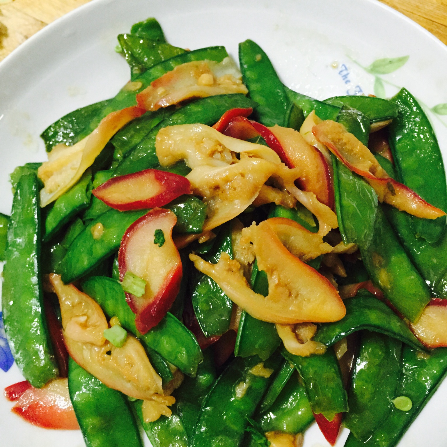 清炒北极贝荷兰豆