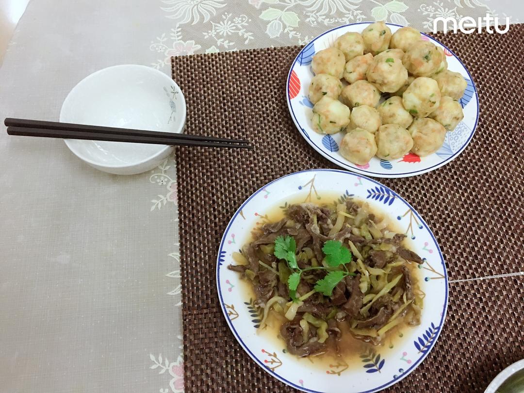 快手菜，土豆小丸子