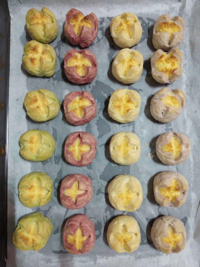花开富贵之四种口味的椰蓉开口酥