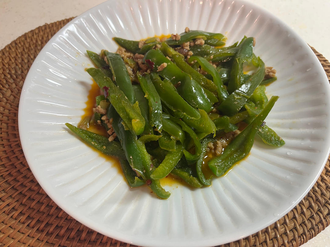 5分钟搞定青椒肉沫🫑