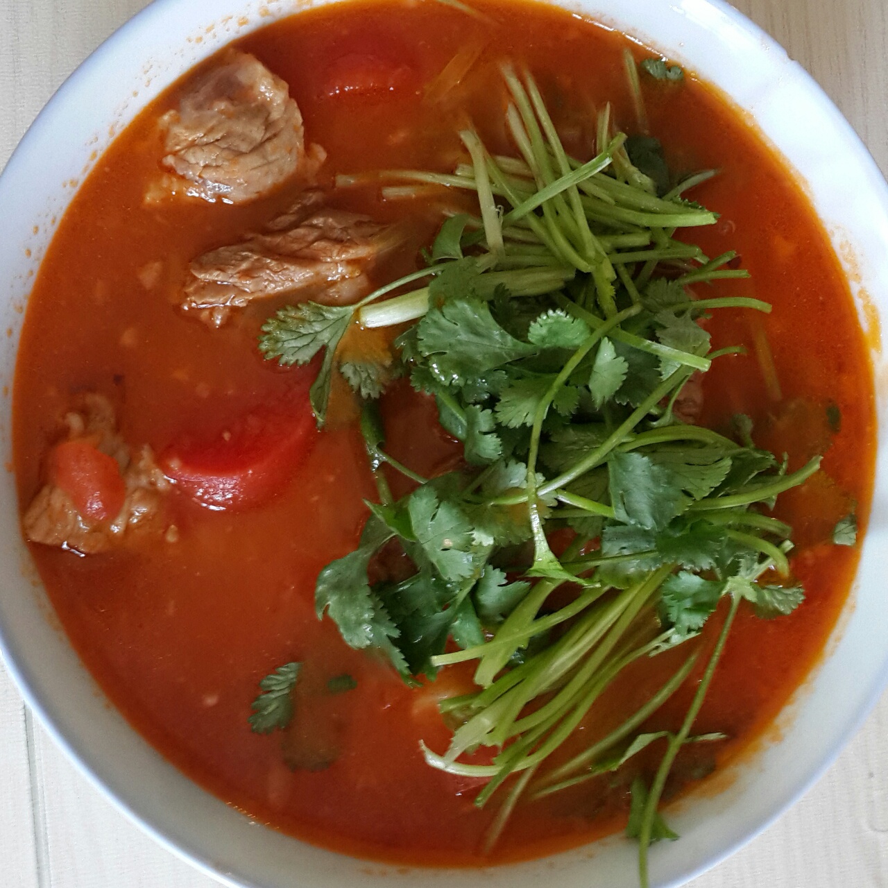 老丁的私房菜-番茄牛腩煲