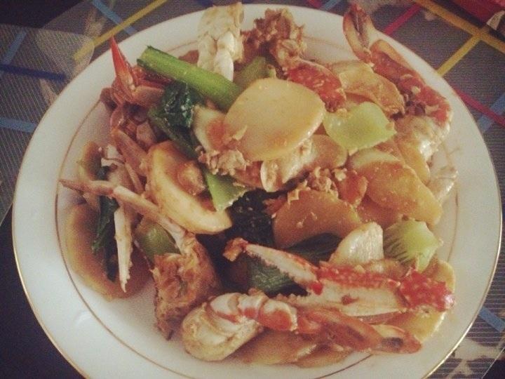 白蟹炒年糕的做法