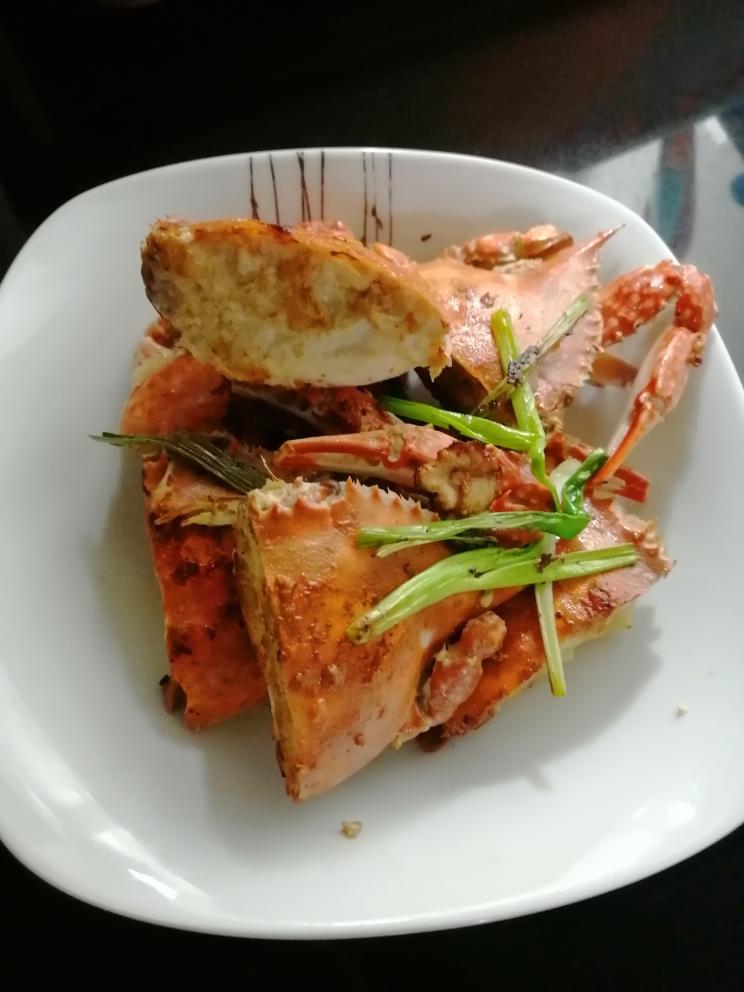 少油无水【干烧梭子蟹】的做法