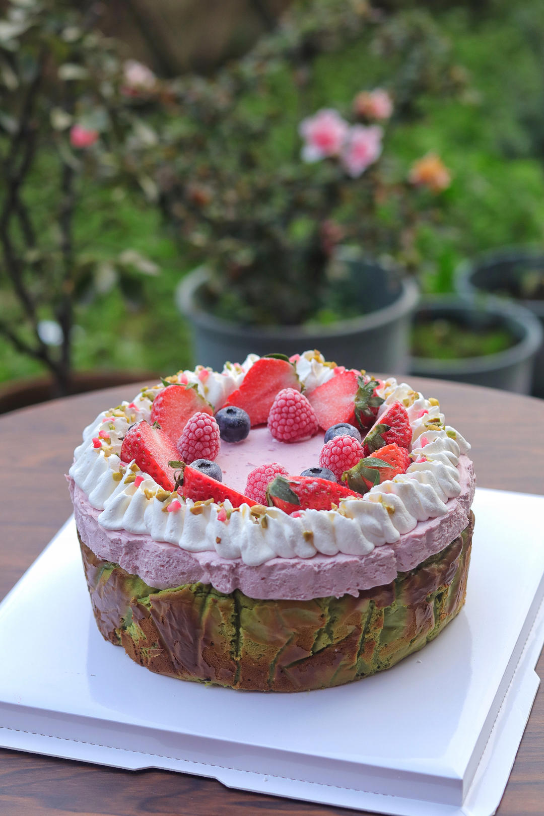 树莓开心果巴斯克🍰/芝士蛋糕