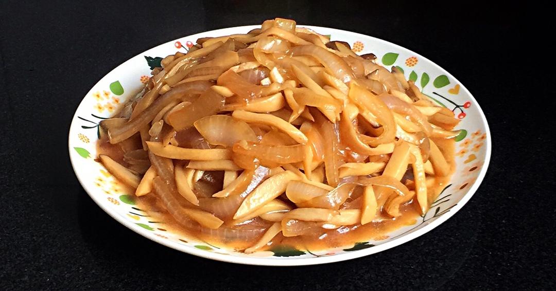 洋葱遇到杏鲍菇