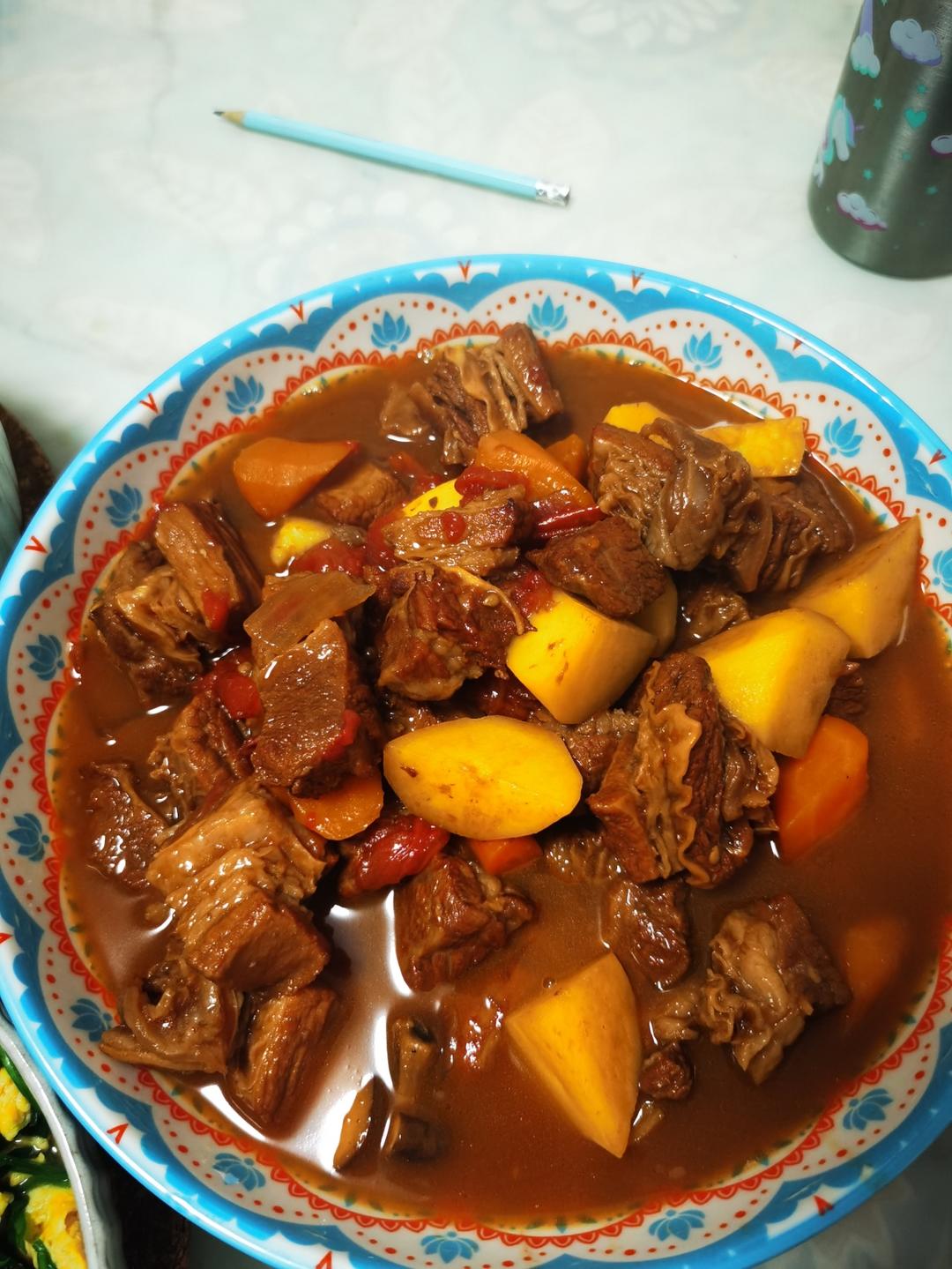番茄土豆炖牛腩