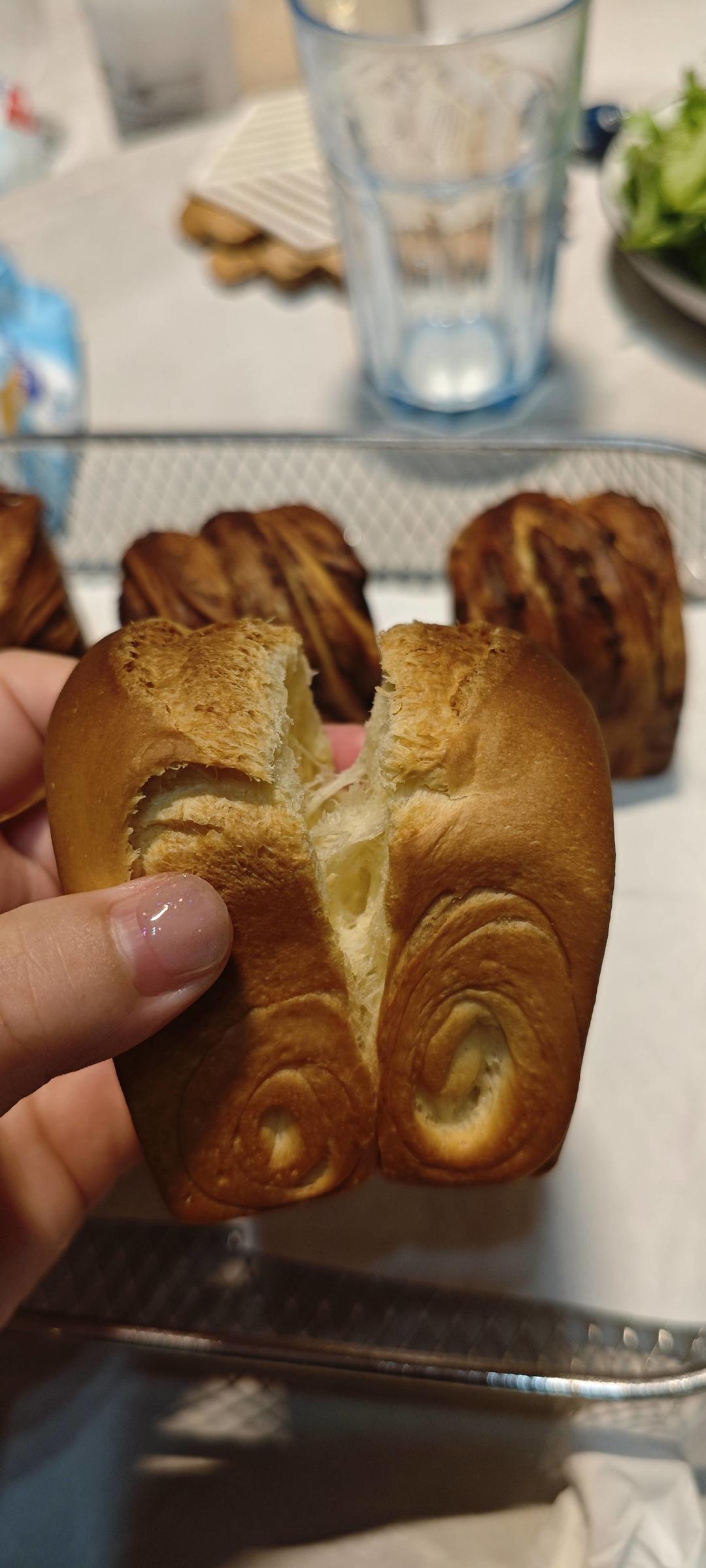 10L小烤箱烤一切--（已优化）125/250g一发软到没朋友的手撕拉丝水立方吐司