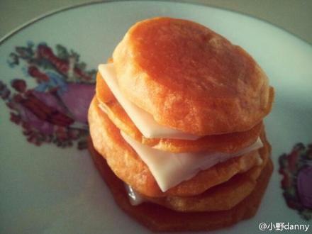 炸红薯芝士汉堡