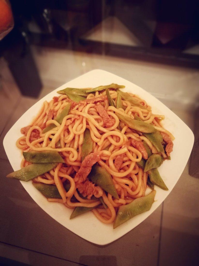 家常豆角焖面