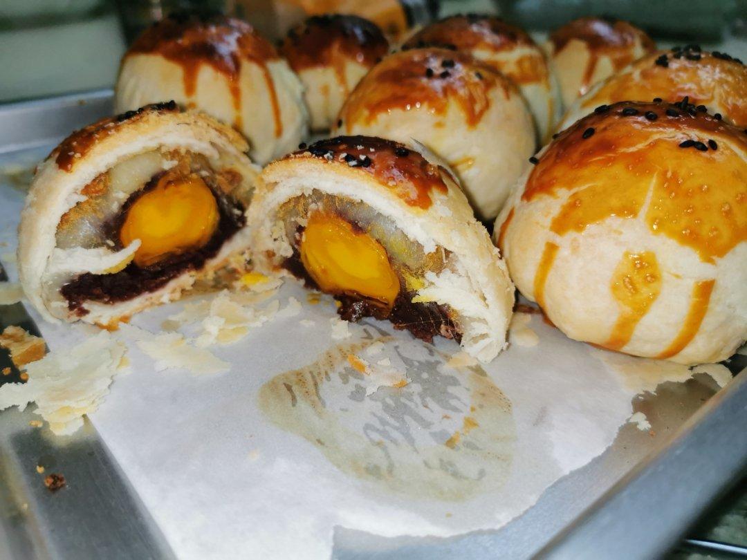 麻薯蛋黄酥《免揉面、不出膜‼️》