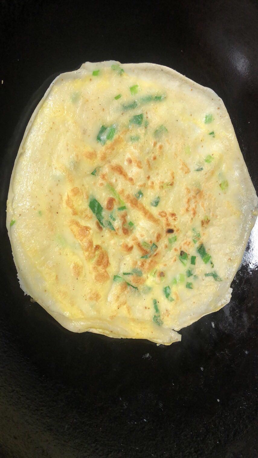 早餐香葱鸡蛋饼