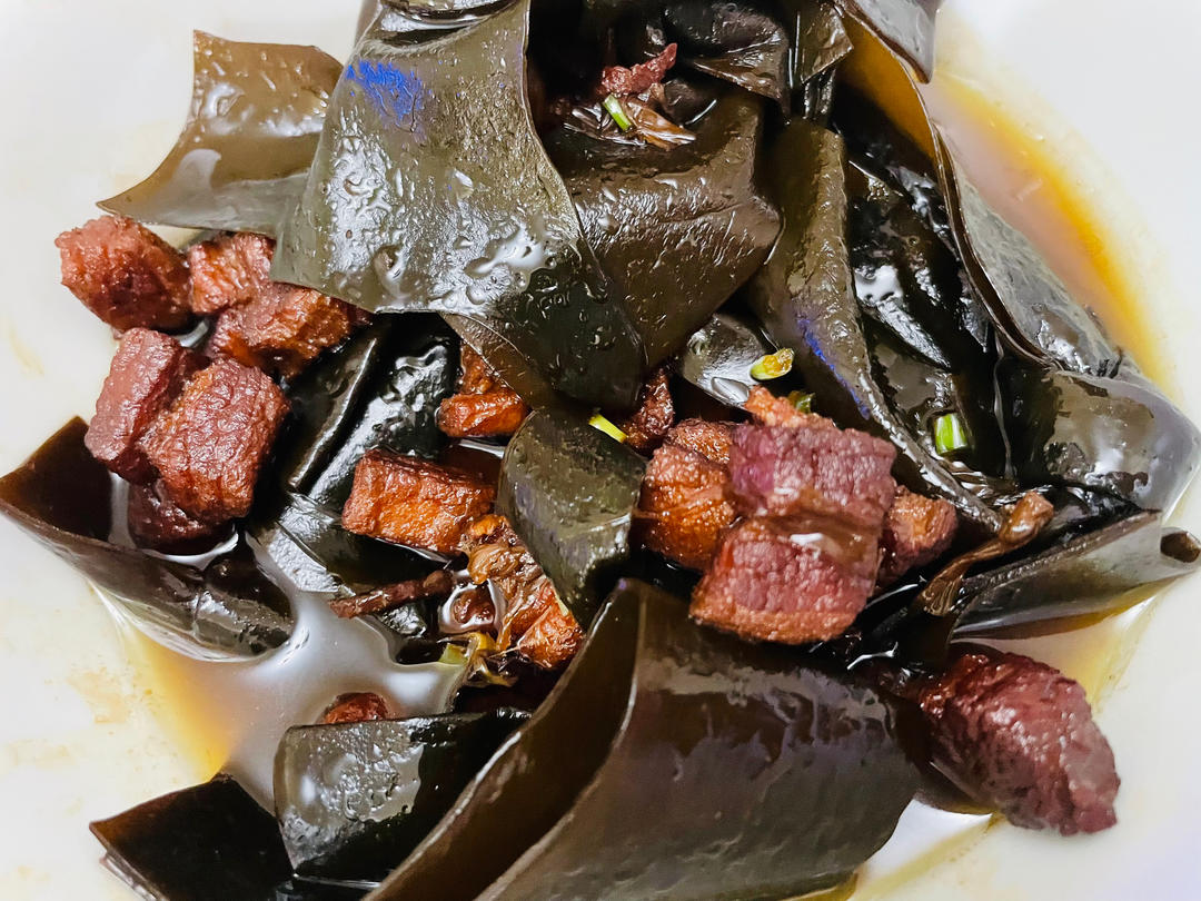 红烧肉炖海带结