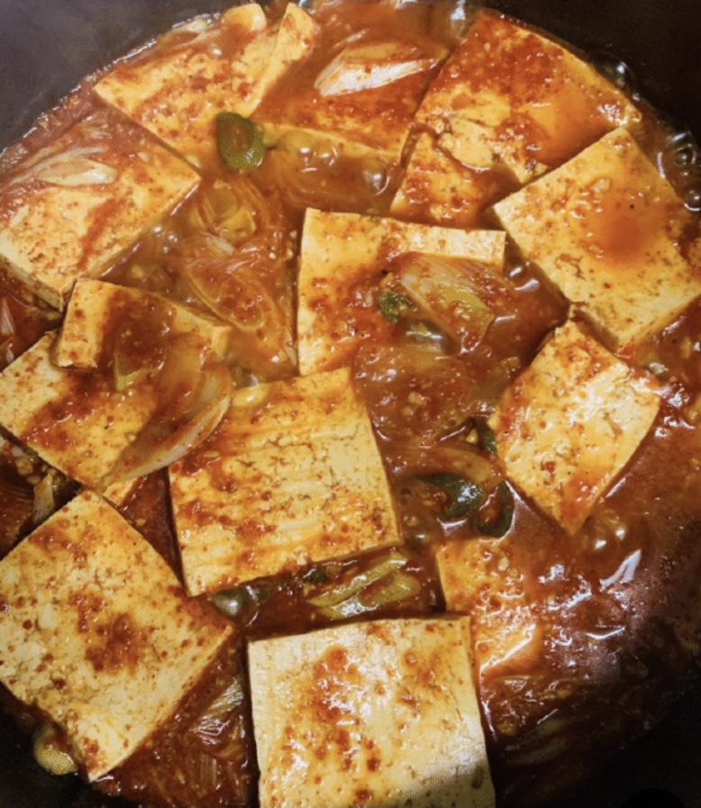 韩式烧豆腐두부조림的做法