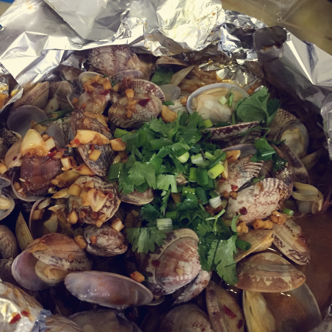 锡纸烤花甲螺（不用烤箱！不用烤箱！不用烤箱！重要的说三遍）