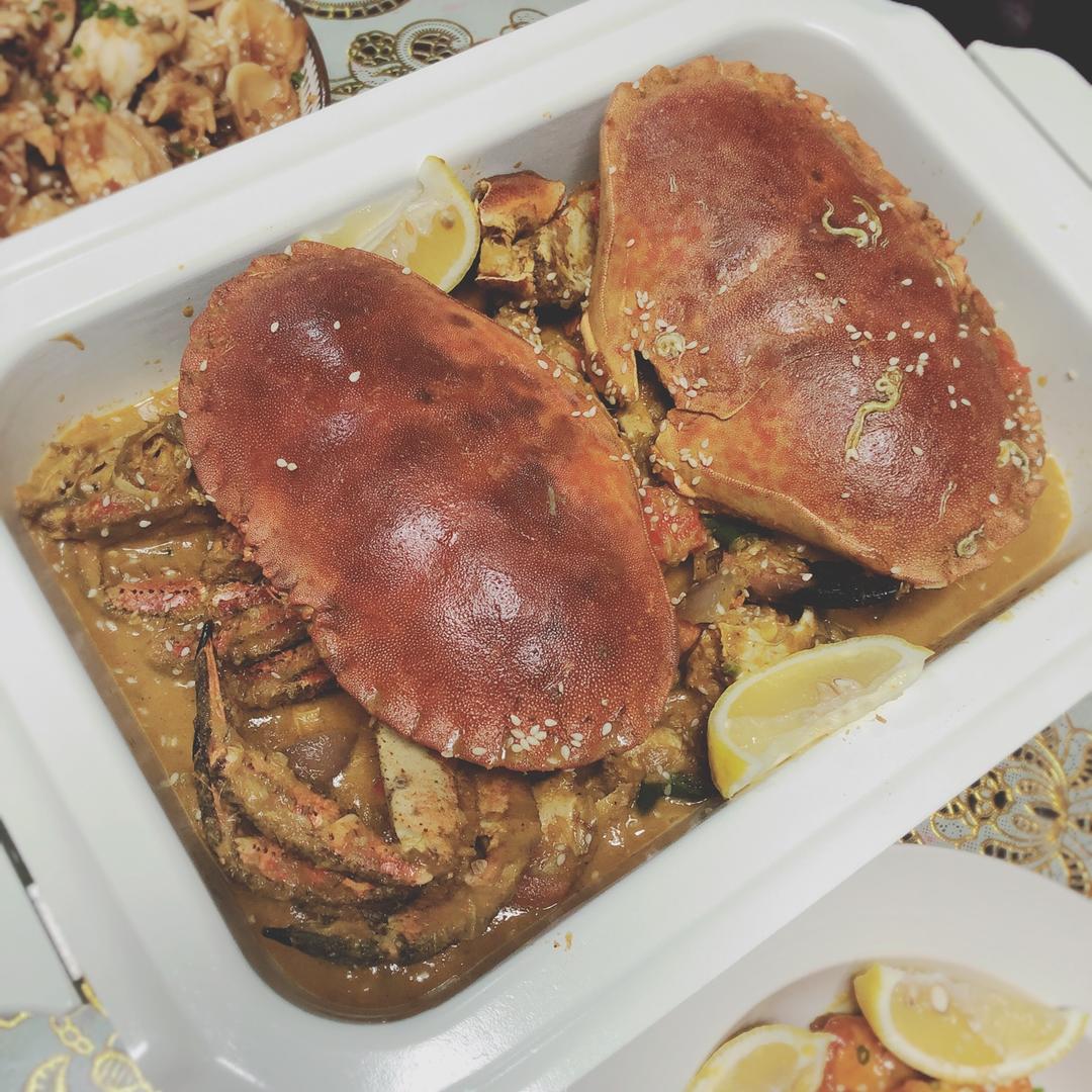 咖喱炒英国黄金面包蟹【主食-海鲜-面包蟹】