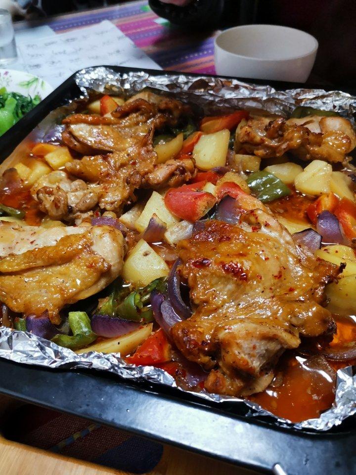 黑椒烤鸡腿排