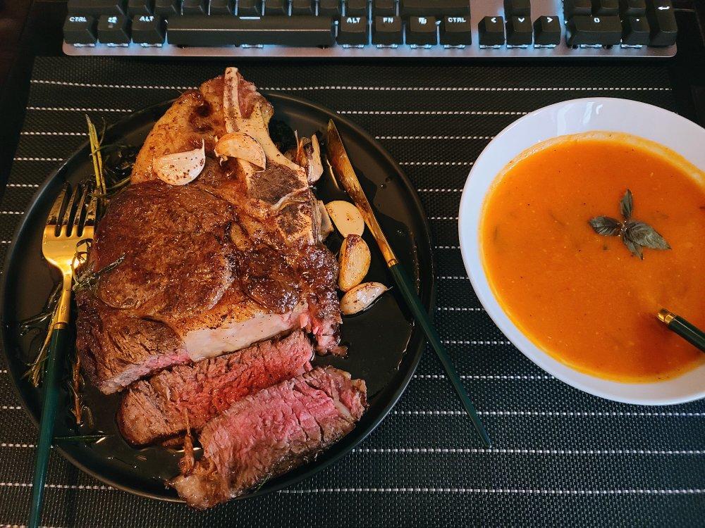 Costco煮易 | 香烤战斧式牛排 - Tomahawk Steak