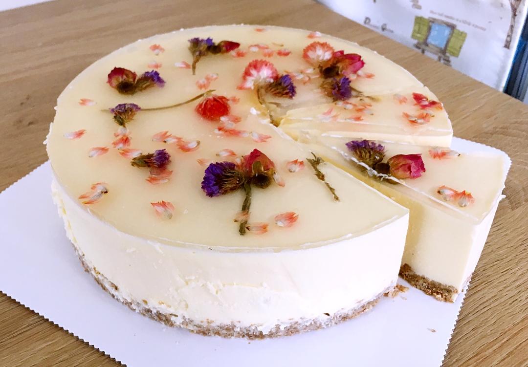 baygal_nuur做的美好滴樱花冻酸奶芝士蛋糕8寸改良版