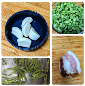 四季豆干饭的做法 步骤1