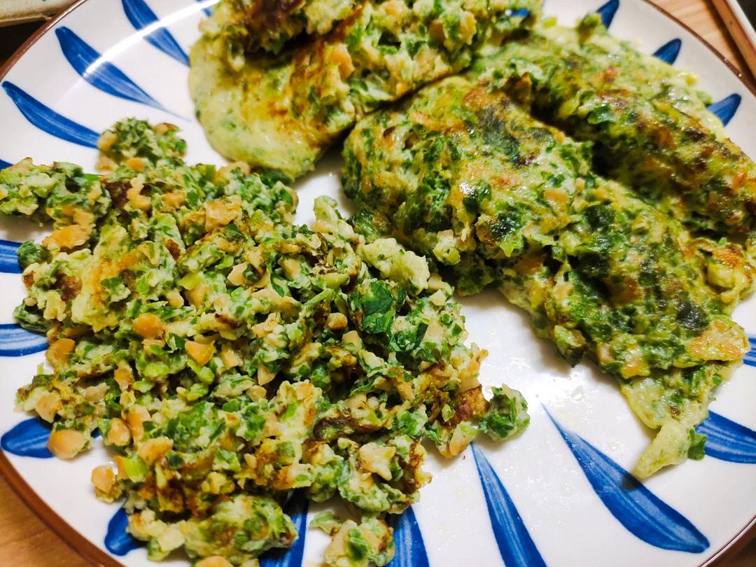 芹菜鸡蛋小饼