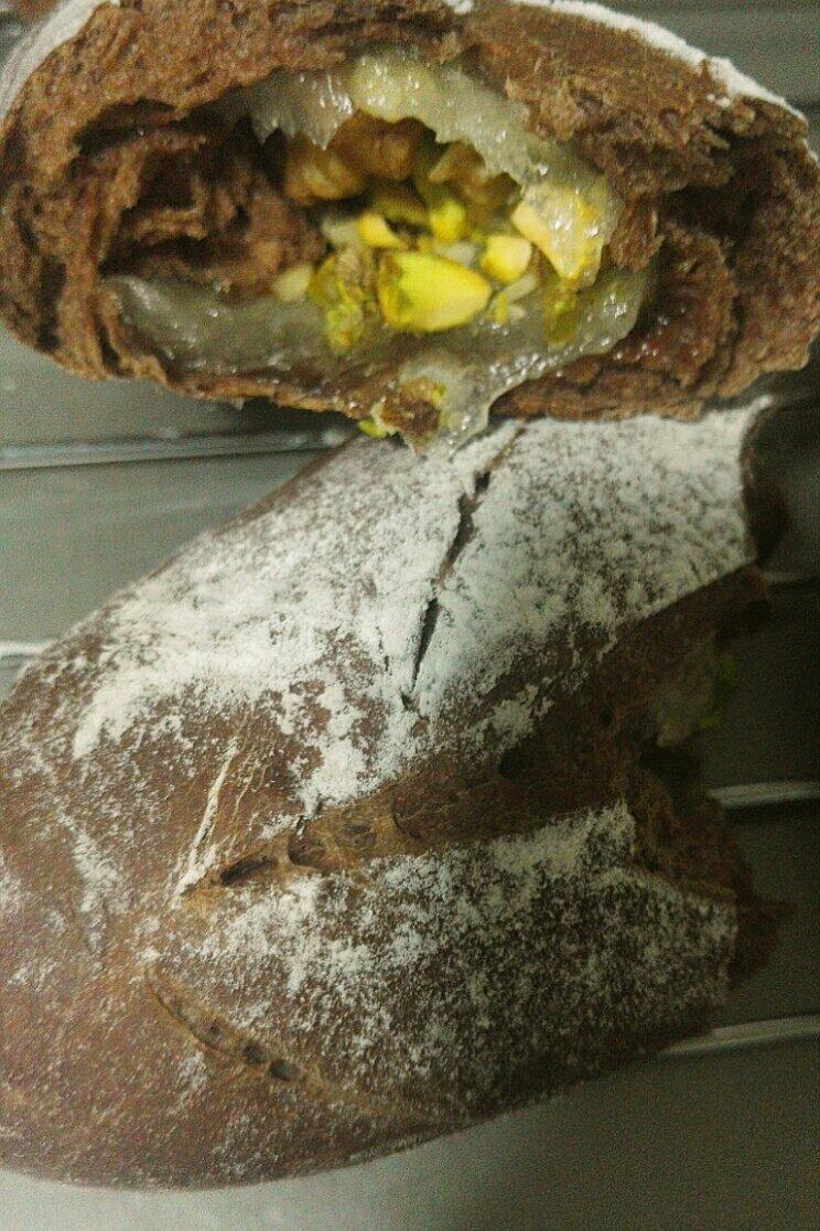 麻薯核桃夹心软欧包