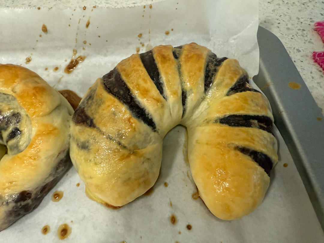 超详细的豆沙面包🍞