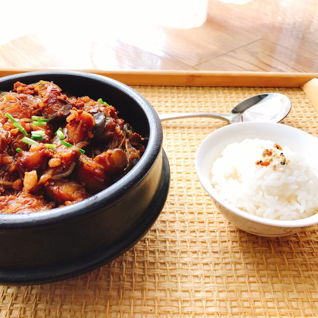 肉末茄子粉丝煲