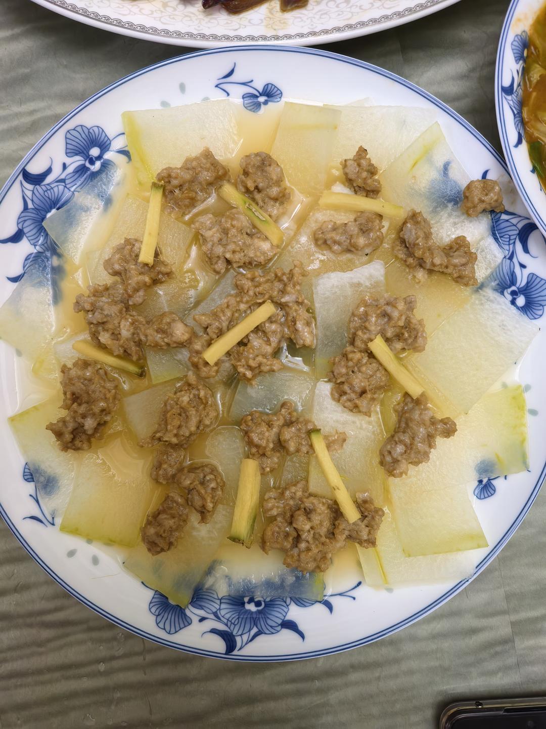 肉末蒸冬瓜
