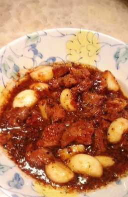黑蒜子牛肉粒