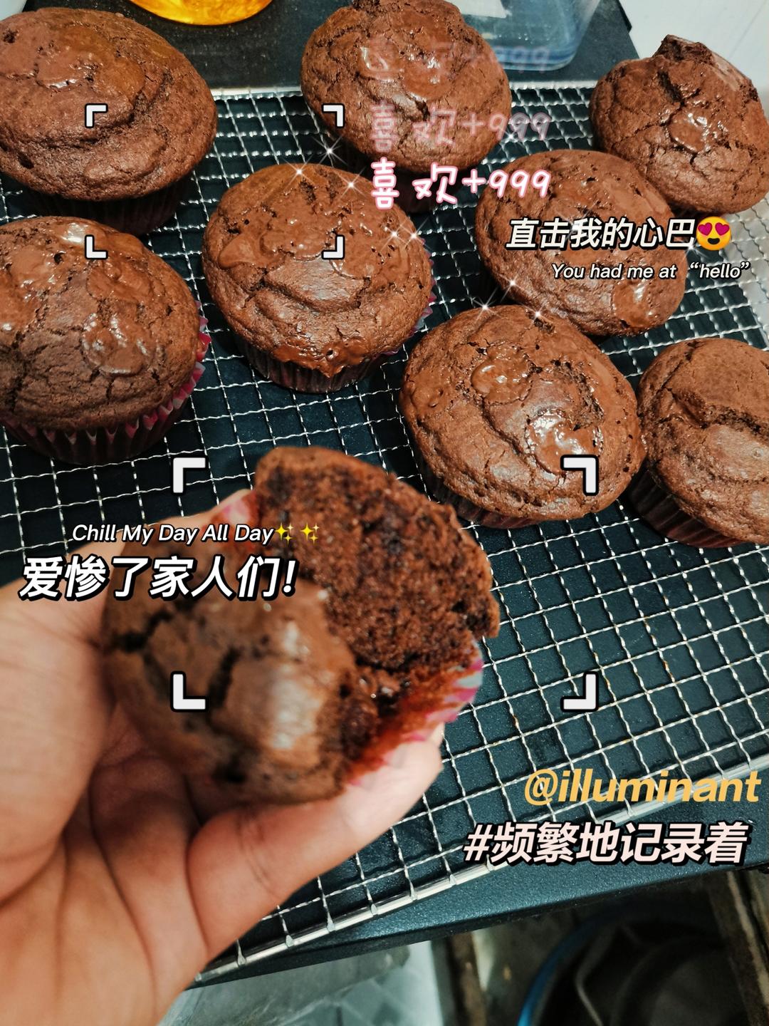 免打发❗️零失败❗️巧克力奥利奥麦芬🧁