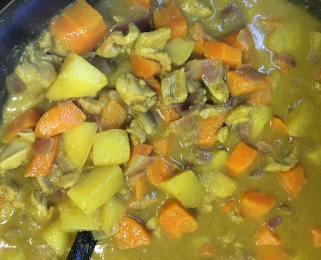 咖喱鸡肉的做法