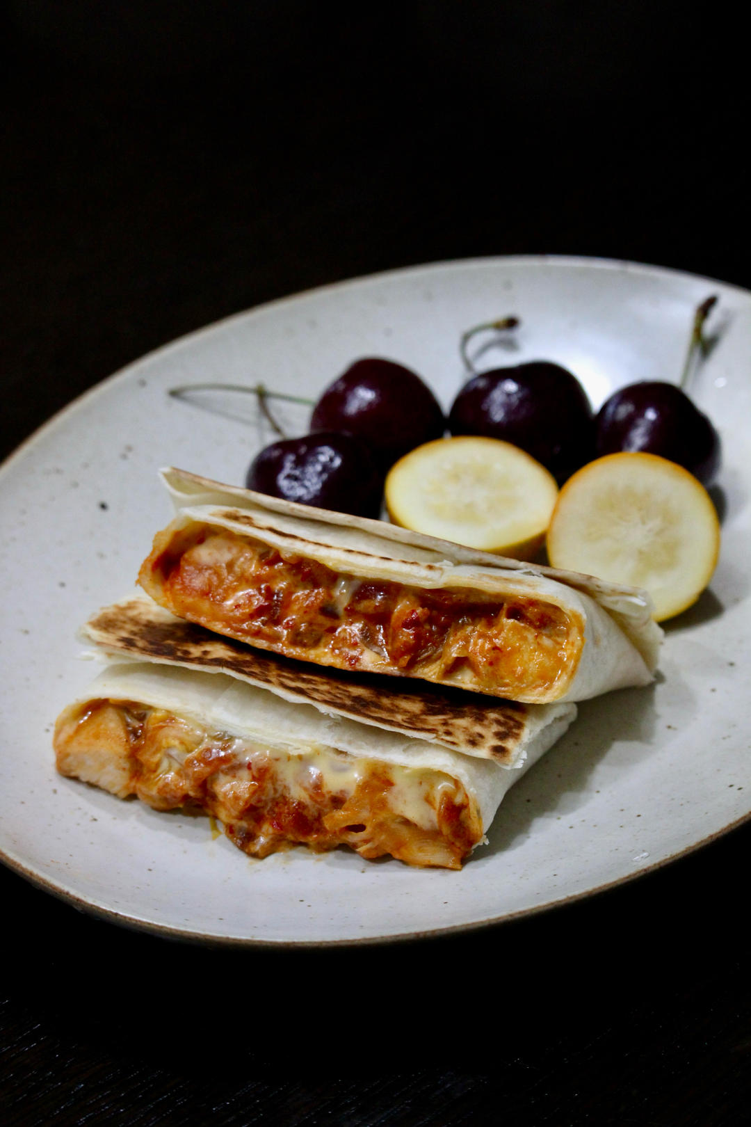 【能量早餐】鸡胸肉泡菜芝士卷饼健身减脂酸脆爽口解腻低卡饱腹