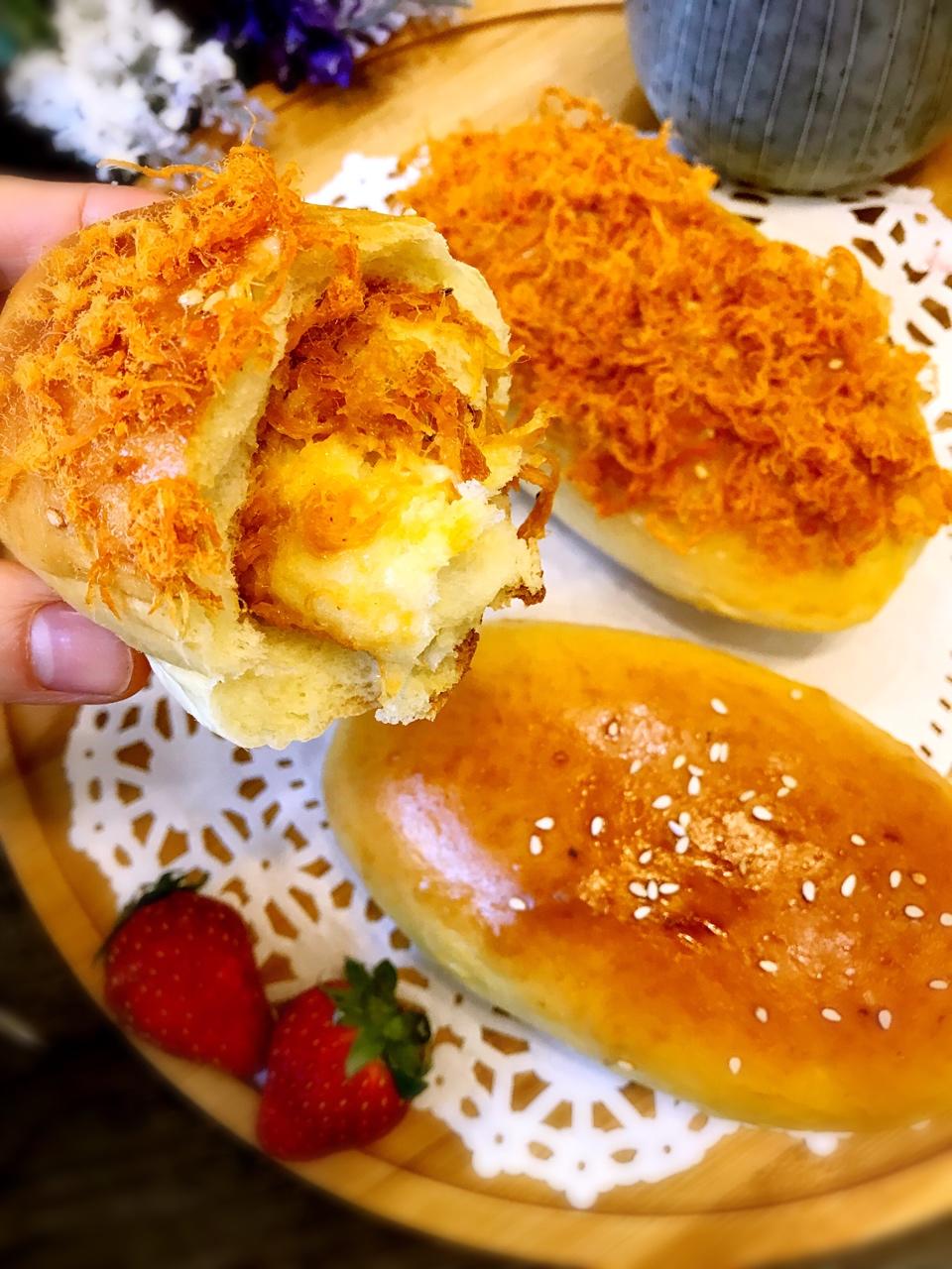 肉松沙拉酱面包（65度汤种）