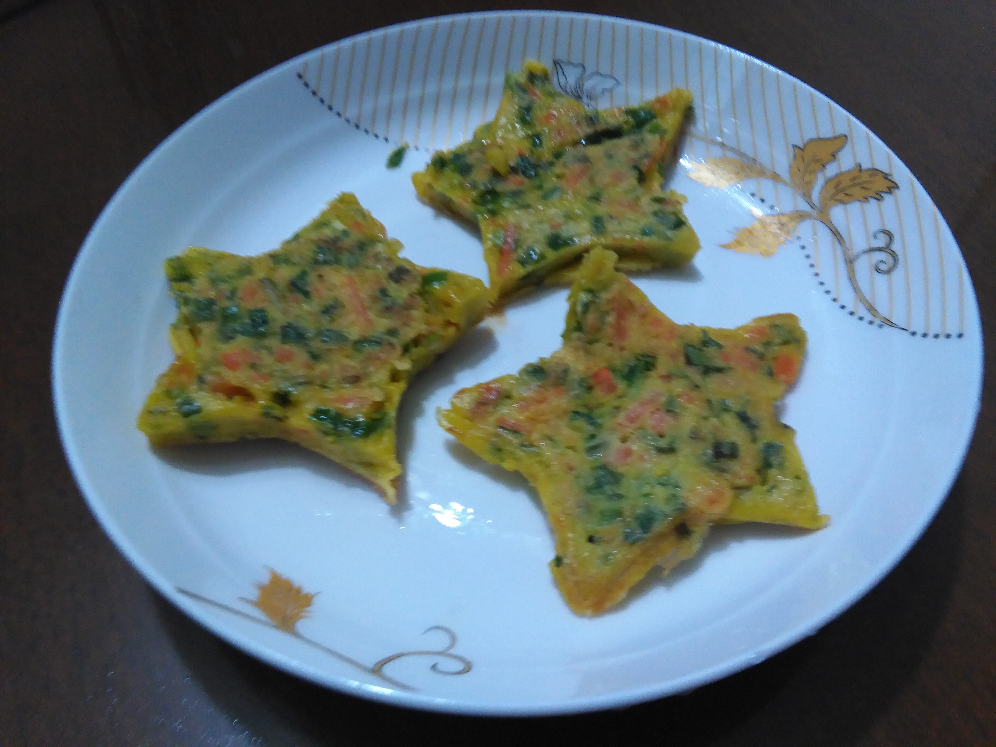 菠菜胡萝卜蛋饼