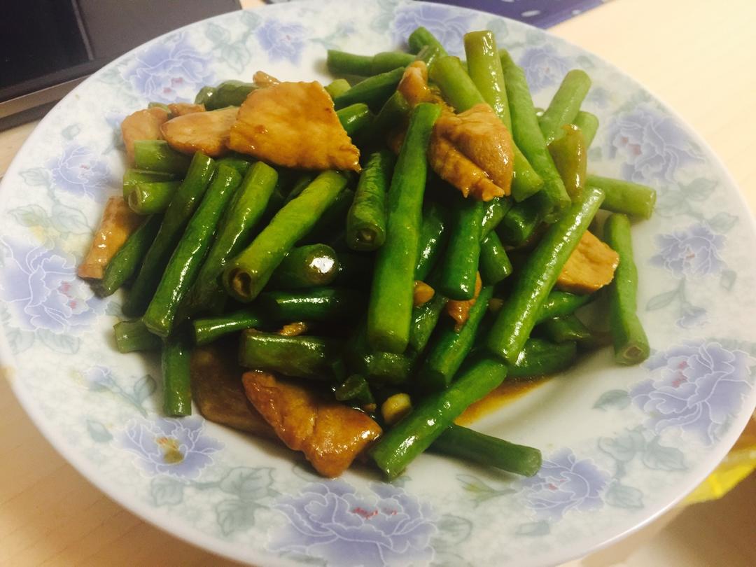 豆角炒肉丝