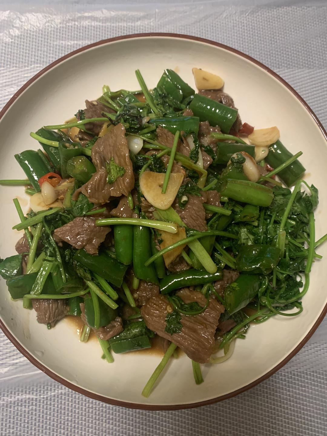 小炒牛肉的做法
