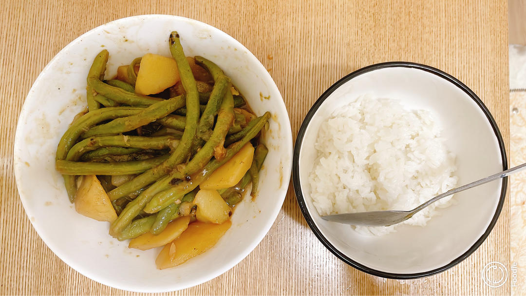 油豆角炖土豆（纯素）