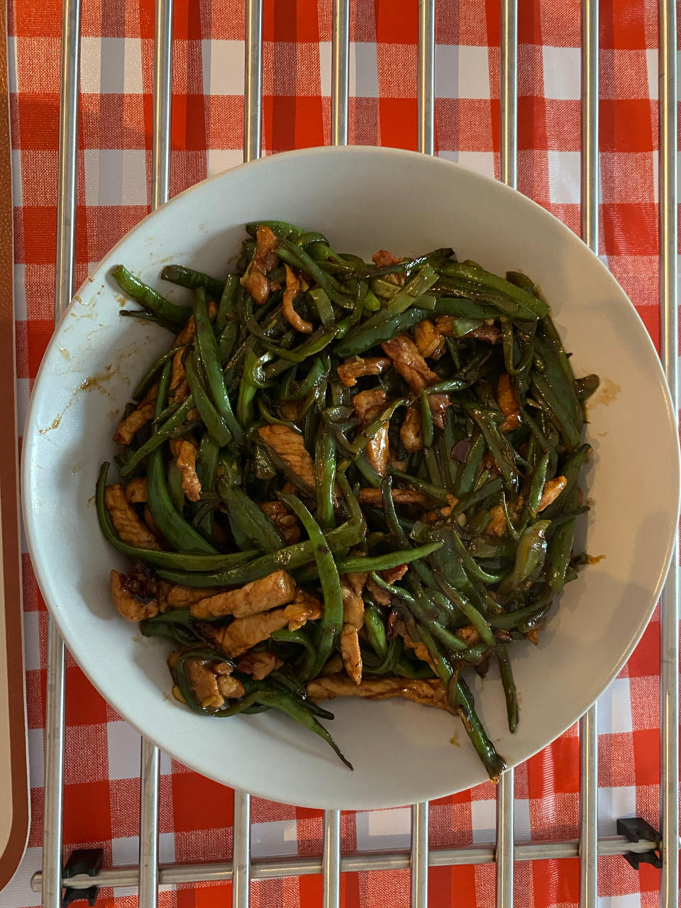 豆角肉丝饭