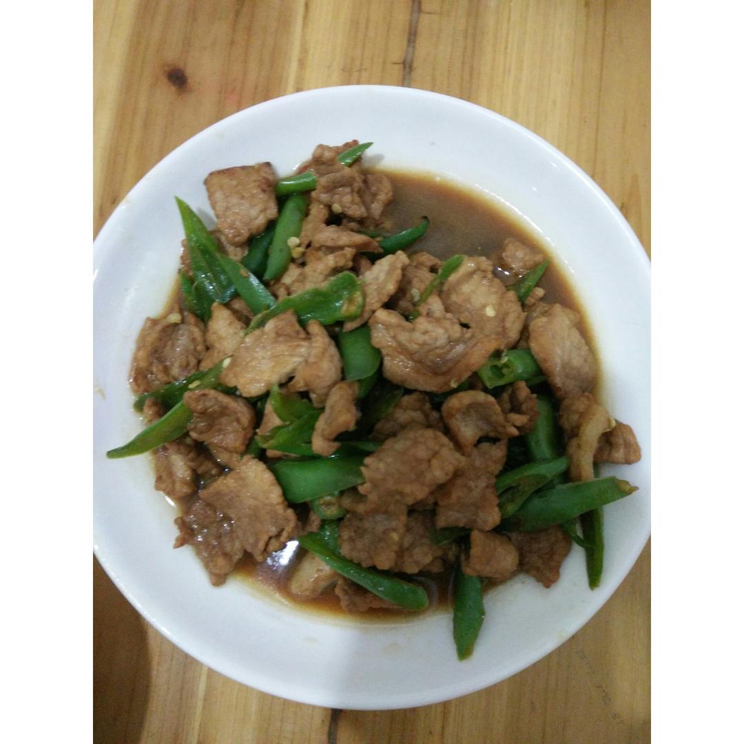 青椒炒肉片