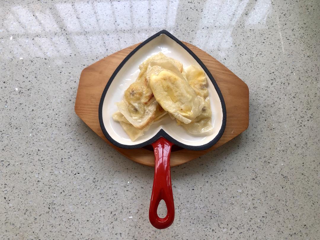 馄饨皮/云吞皮/饺子皮版芝士香蕉派/蜜豆派的做法