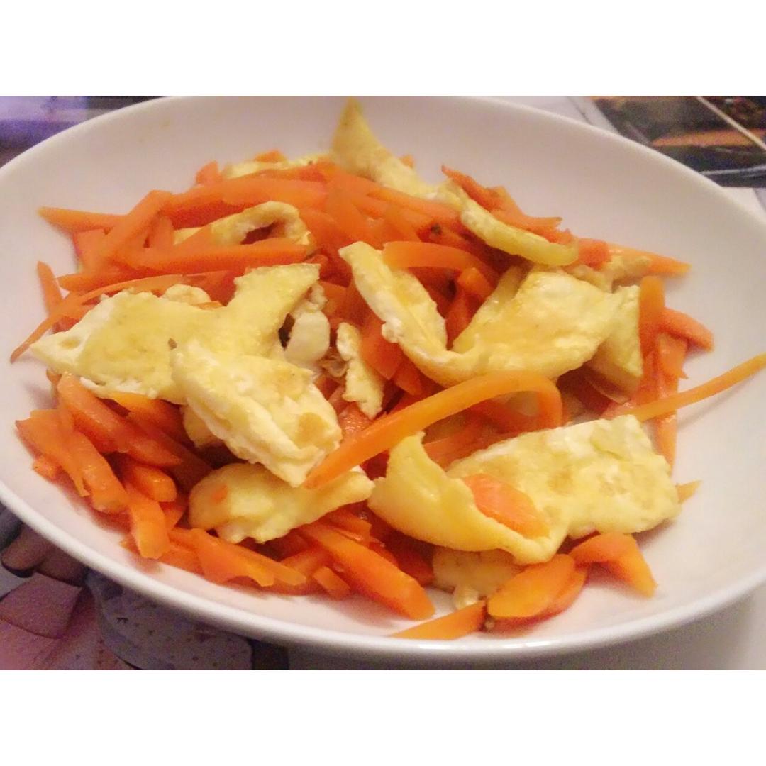 胡萝卜炒鸡蛋