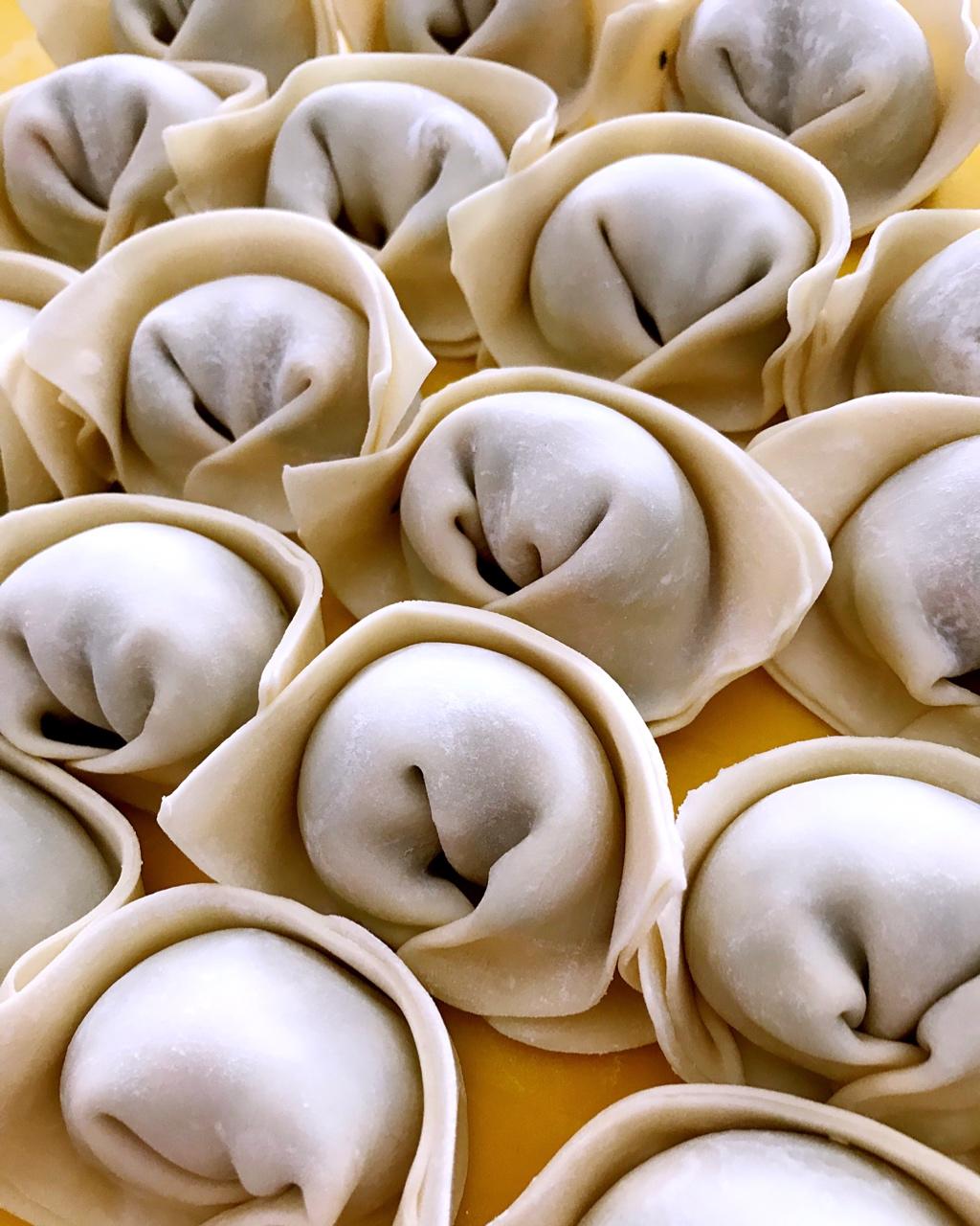 apple-214做的鲜肉虾仁青菜大馄饨