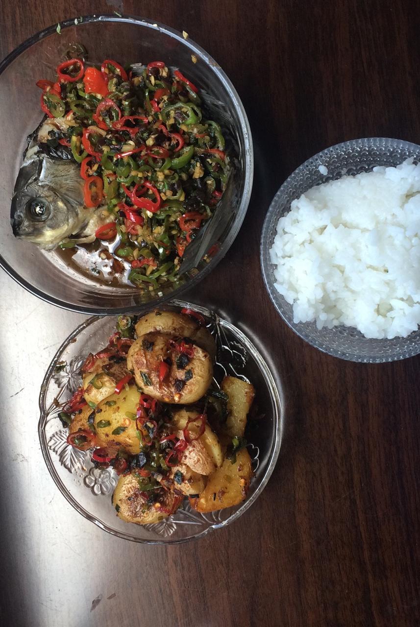 孜然香辣煎小土豆