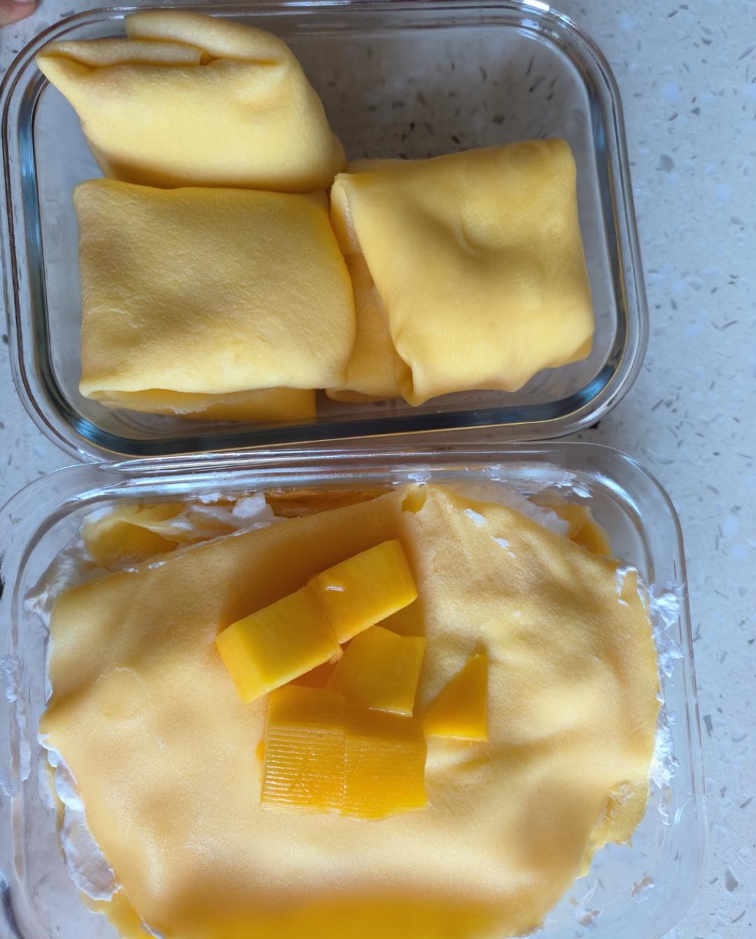 芒果千层蛋糕，100%成功告别煎皮无能