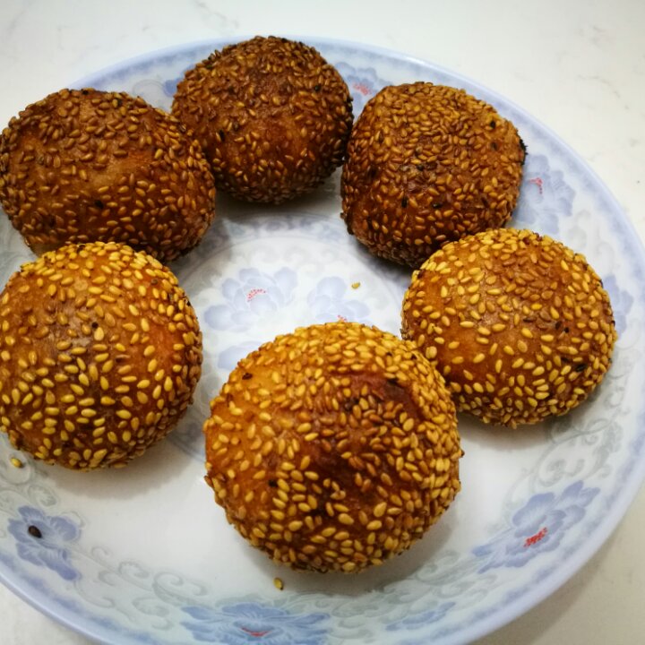 碧海银沙_sdgq做的空心麻团.麻元