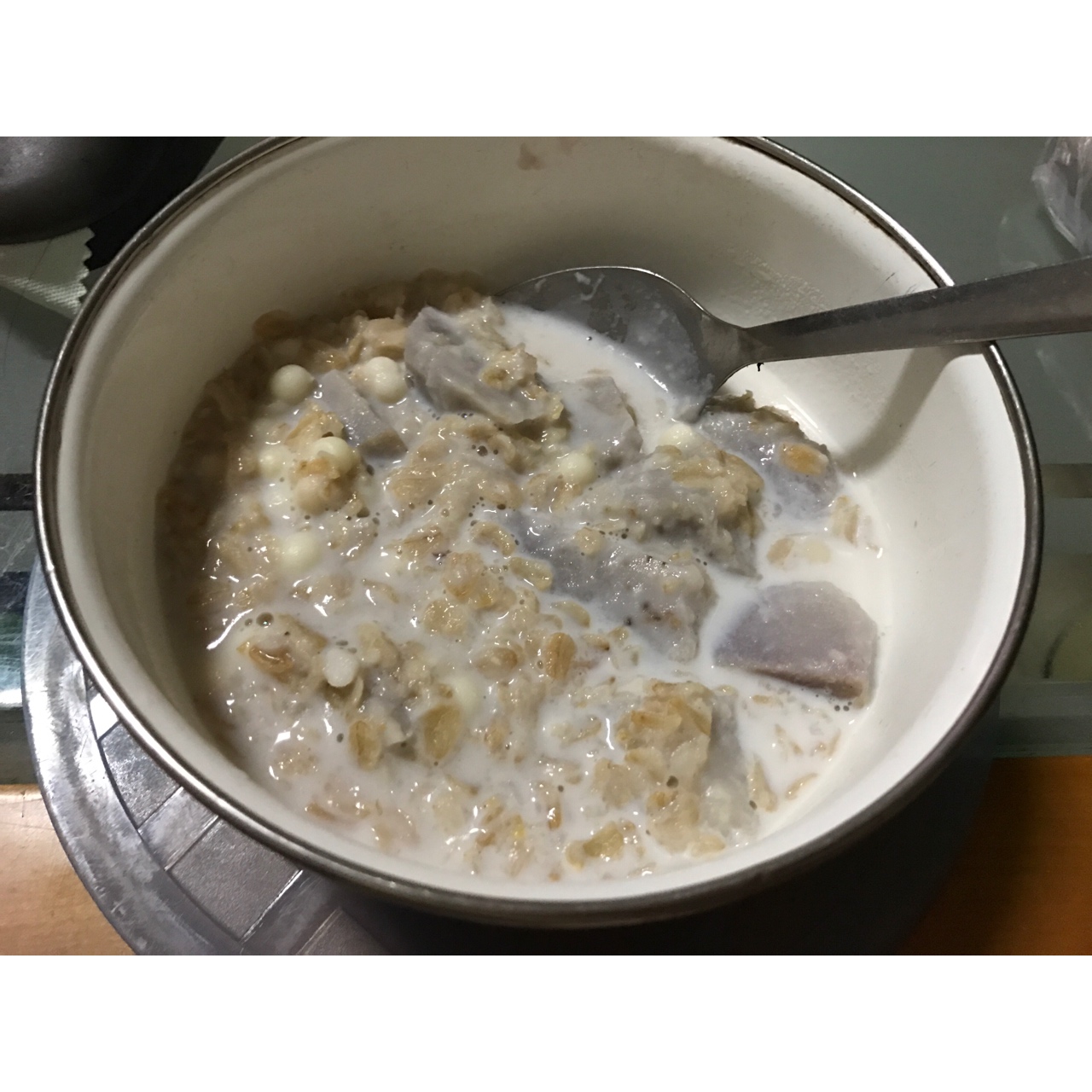 芋头燕麦牛奶粥