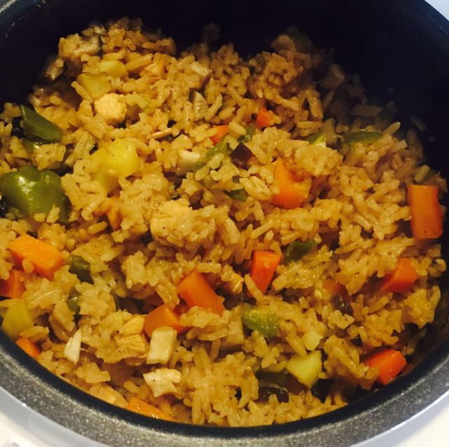 无油香菇鸡肉焖饭