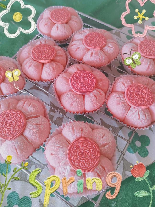 🌸樱花酪酪面包|复刻好利来同款|超高颜值|粉嫩少女心